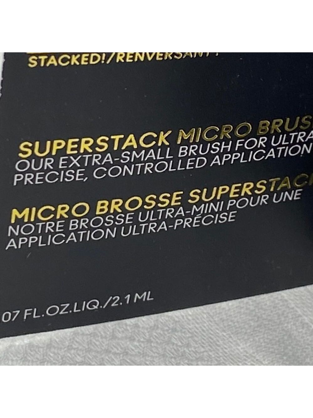 3- MAC Stack Mascara Superstack Micro Brush Black Mascara .07 oz on cards - Picture 2 of 2